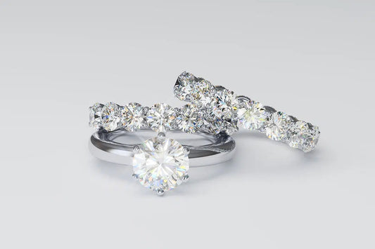 How does the price of a lab grown diamond engagement ring compare to a mined diamond engagement ring?