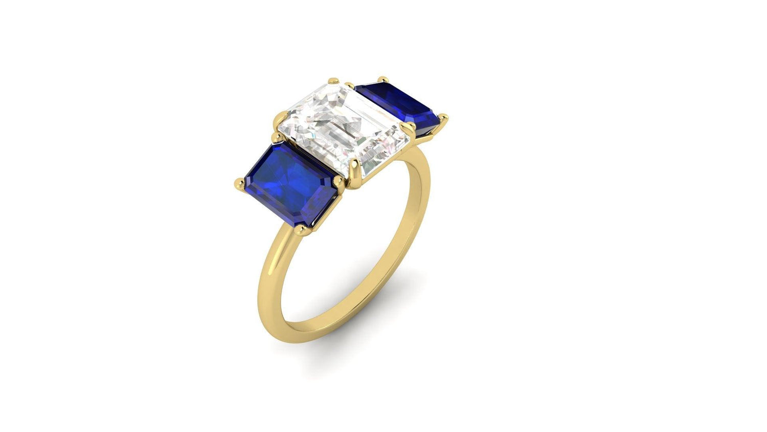 Coloured Designs - Moissanite Engagement Rings