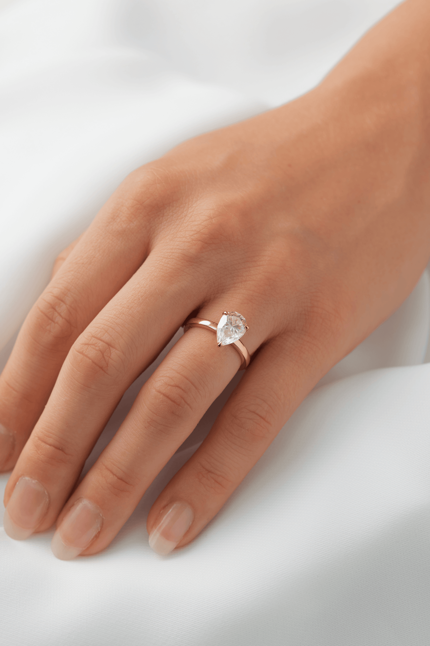 Pear - Moissanite Engagement Rings