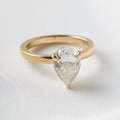 Lila — Pear Solitaire Moissanite Engagement Ring