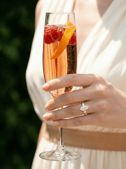 Marquise Trilogy Moissanite Engagement Ring - Moissanite Engagement Rings