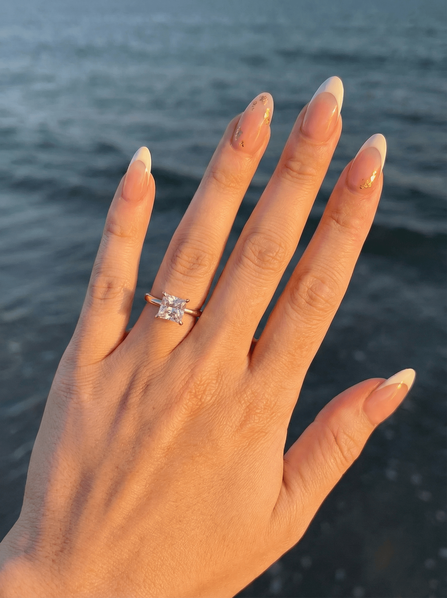 Princess Solitaire Diamond Engagement Ring - Moissanite Engagement Rings