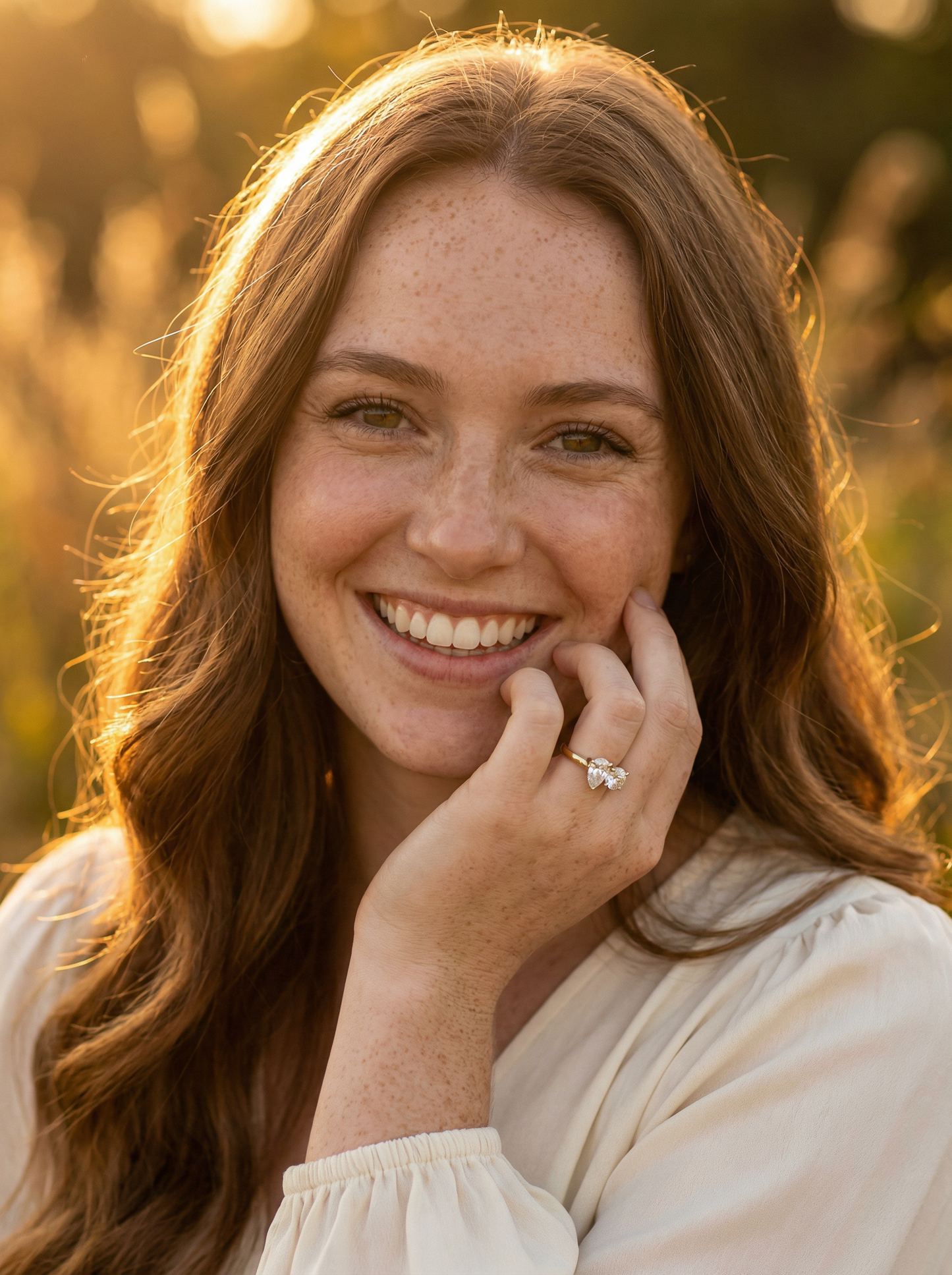Toi Et Moi Pear & Round Diamond Engagement Ring