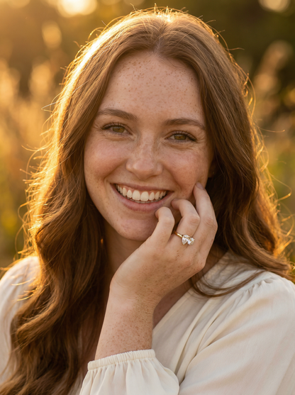 Toi Et Moi Pear & Round Diamond Engagement Ring