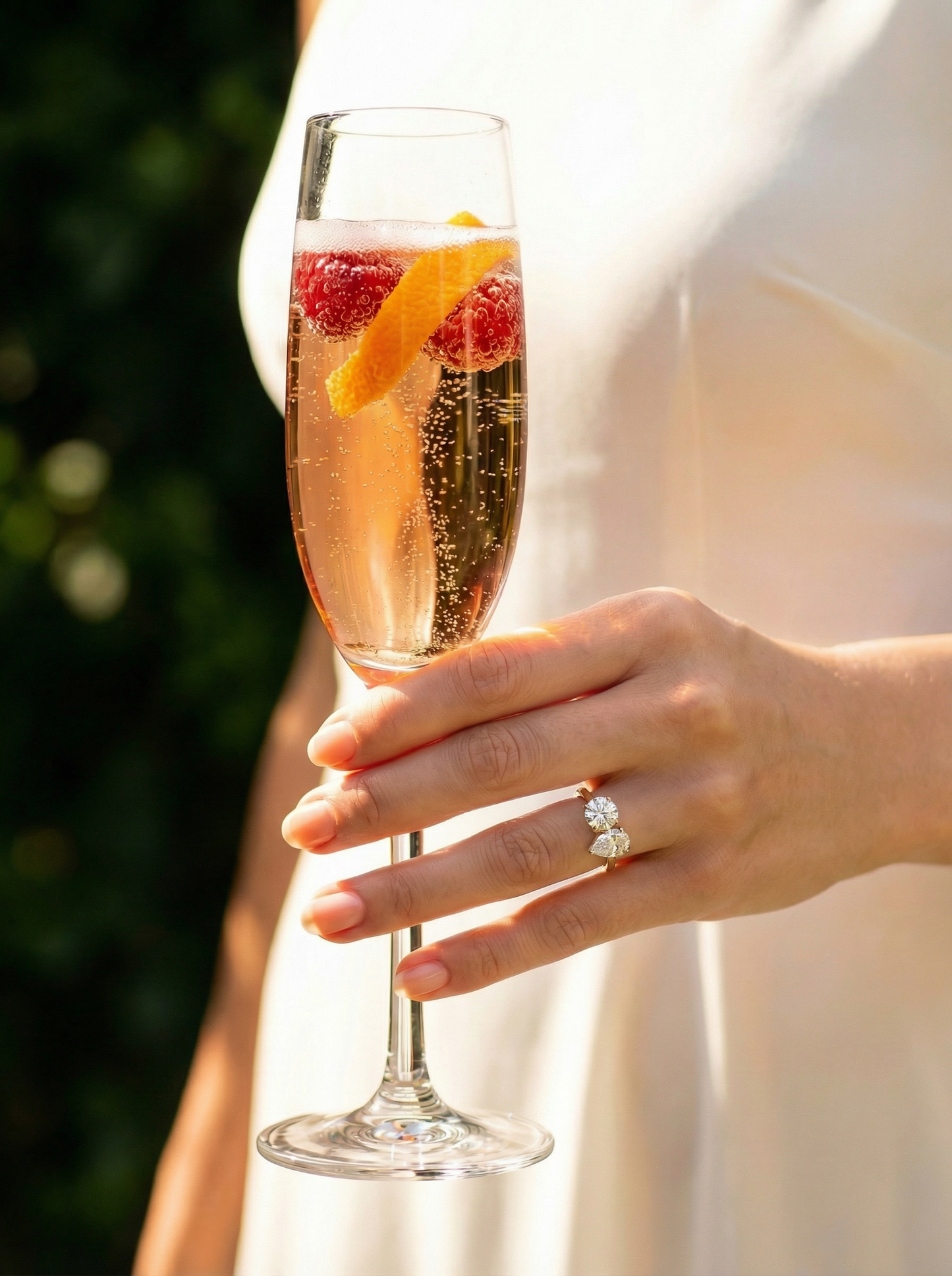 Toi Et Moi Pear & Round Diamond Engagement Ring