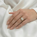 Pearl — East West Bezel Marquise Solitaire Diamond Engagement Ring