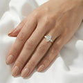 Vega — Marquise Trilogy Moissanite Engagement Ring
