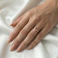 Aurora — Oval Solitaire Pink Diamond Engagement Ring