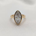 Mae — Marquise Bezel Moissanite Engagement Ring