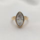 Marquise Bezel Moissanite Engagement Ring - Moissanite Engagement Rings