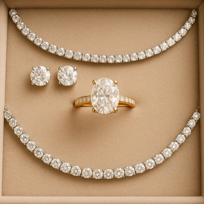 Complete Engagement Ring Package - Moissanite Engagement Rings