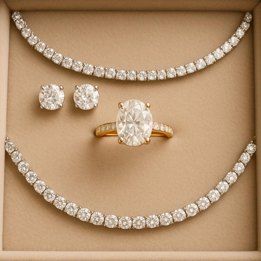 Complete Engagement Ring Package - Moissanite Engagement Rings