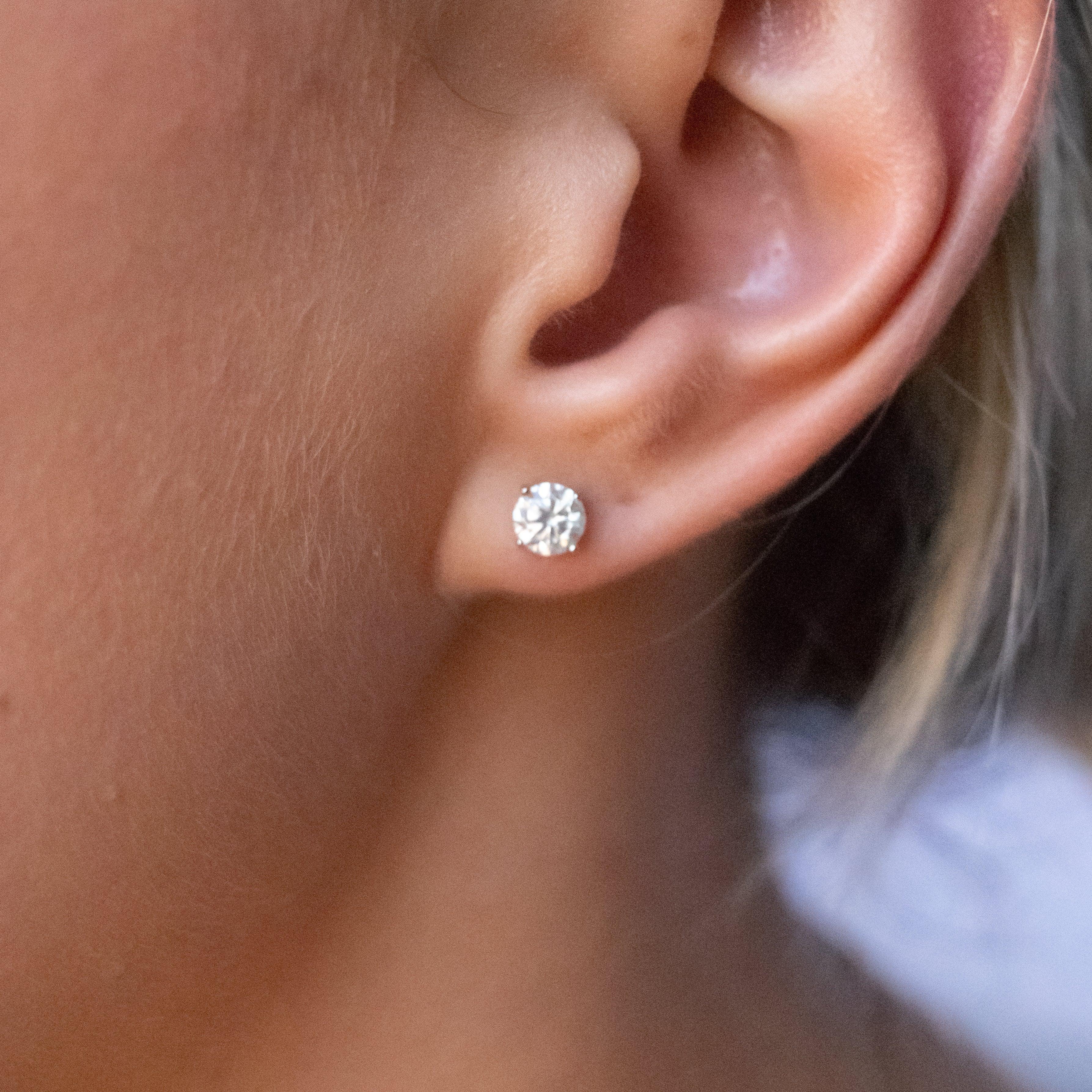 Diamond Earrings .5 Carats (1ct Total) - Ready To Ship - Guthrie Jewellery