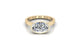 East West Bezel Oval Solitaire Diamond Engagement Ring - Moissanite Engagement Rings