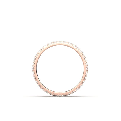 Full Pavè Moissanite Wedding Band - Moissanite Engagement Rings