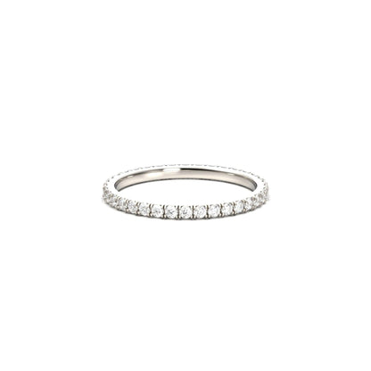 Full Pavè Moissanite Wedding Band - Moissanite Engagement Rings
