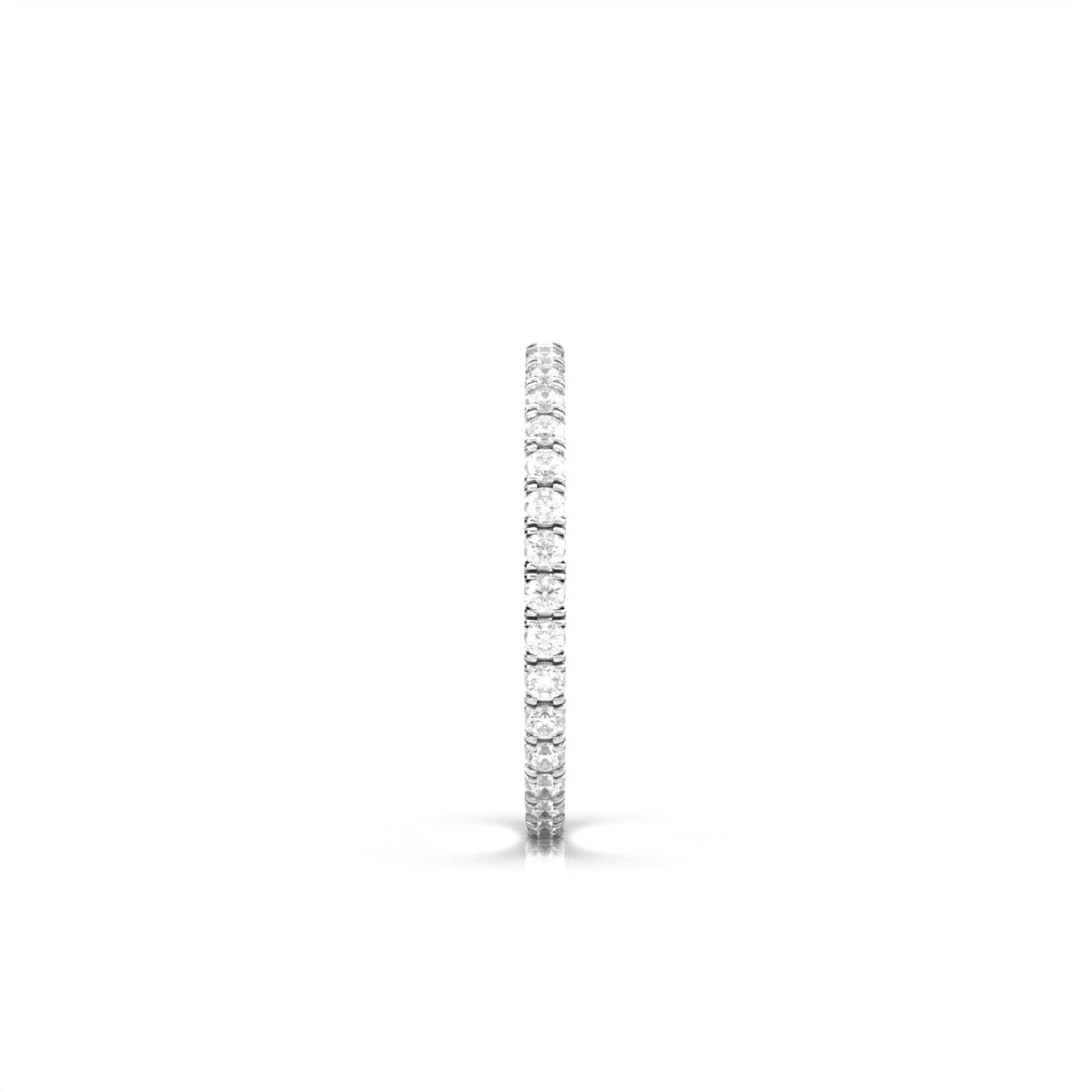 Full Pavè Moissanite Wedding Band - Moissanite Engagement Rings