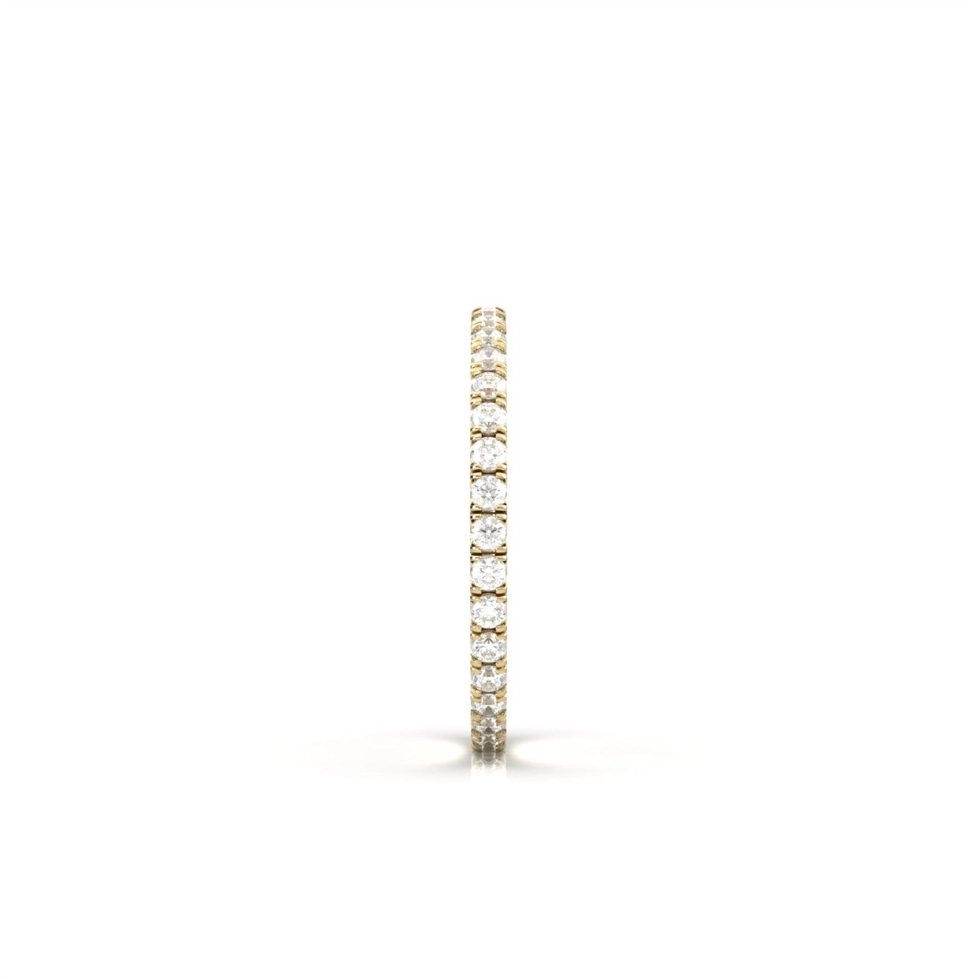 Full Pavè Moissanite Wedding Band - Moissanite Engagement Rings