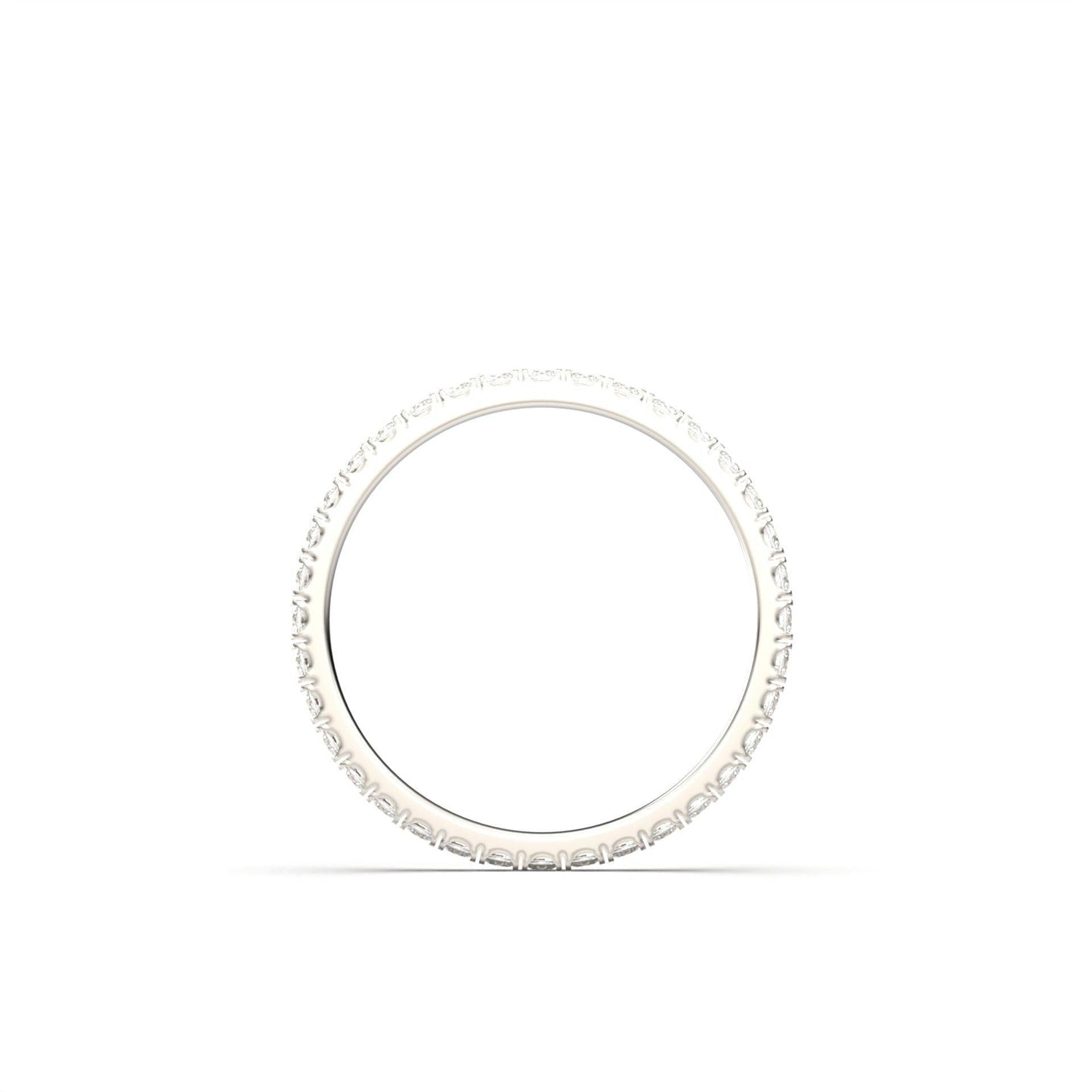 Full Pavè Moissanite Wedding Band - Moissanite Engagement Rings