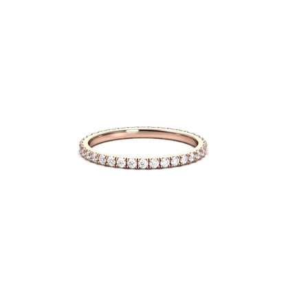 Full Pavè Moissanite Wedding Band - Moissanite Engagement Rings