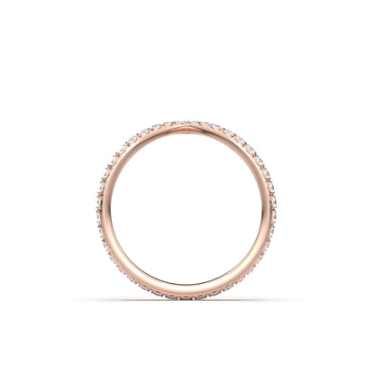Full Pavè With Peak Diamond Wedding Band - Moissanite Engagement Rings
