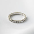 Half Pavè Moissanite Wedding Band