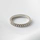 Half Pavè Moissanite Wedding Band - Moissanite Engagement Rings
