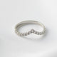 Half Pavè With Peak Moissanite Wedding Band