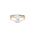 Marquise Hidden Halo Diamond Engagement Ring