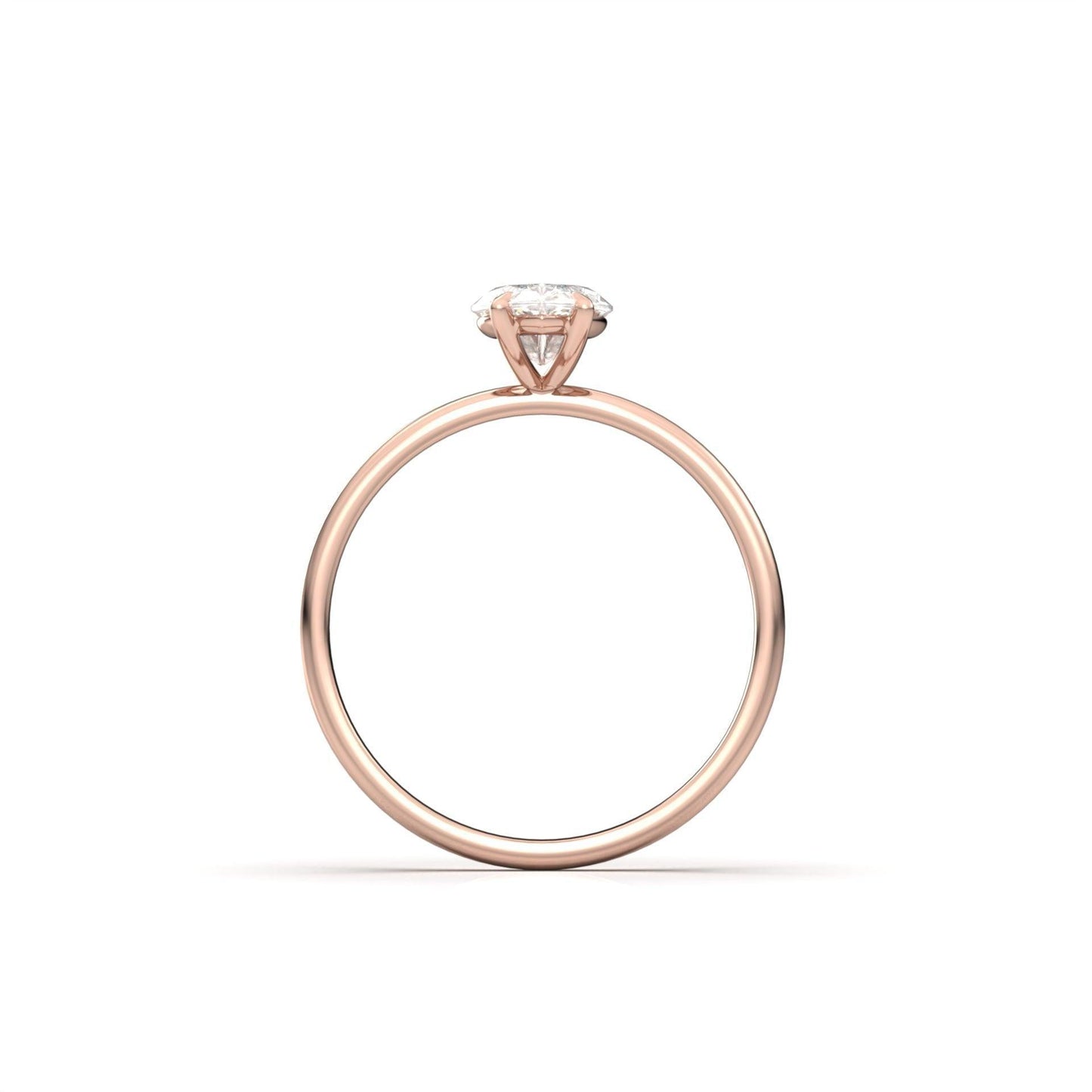Marquise Solitaire Diamond Engagement Ring - Moissanite Engagement Rings