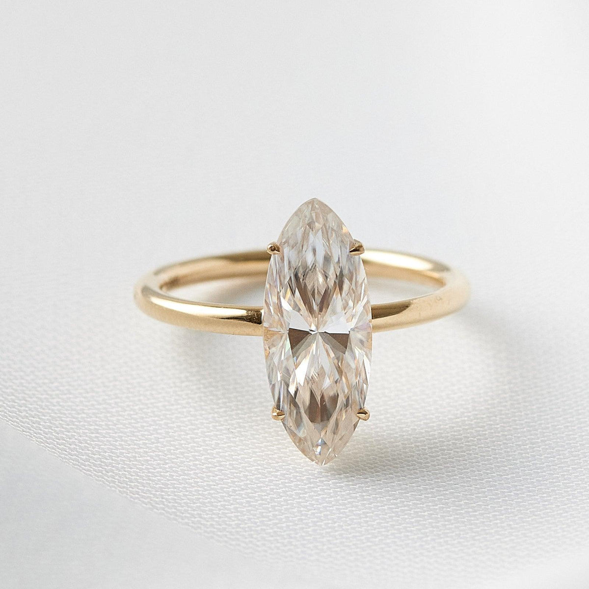 Marquise Solitaire Engagement Ring