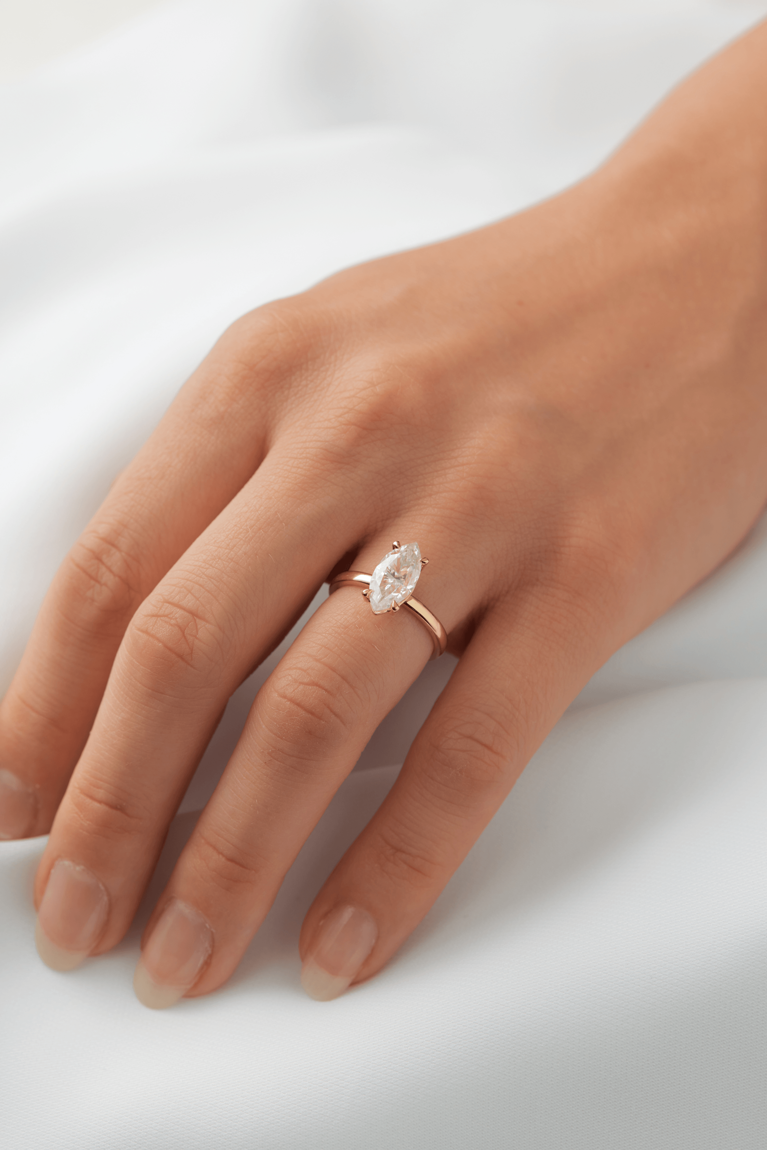 Marquise Solitaire Engagement Ring