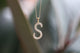 Moissanite Lettered Necklace - Moissanite Engagement Rings