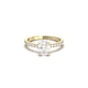 Oval Full Pavè Hidden Halo Diamond Engagement Ring - Moissanite Engagement Rings