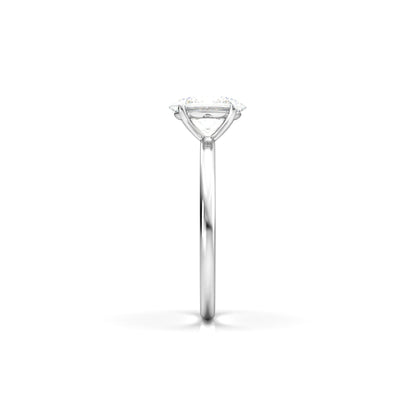 Oval Solitaire Diamond Engagement Ring - Moissanite Engagement Rings
