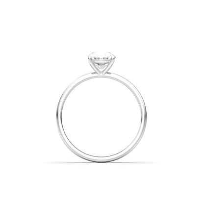 Oval Solitaire Diamond Engagement Ring - Moissanite Engagement Rings