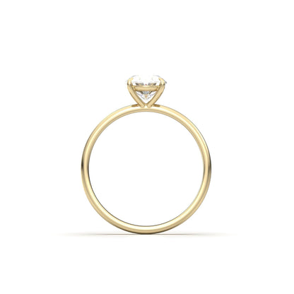 Oval Solitaire Diamond Engagement Ring - Moissanite Engagement Rings
