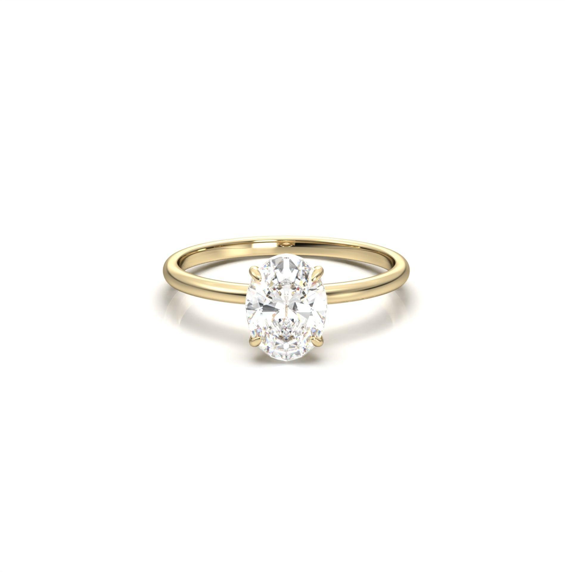 Oval Solitaire Engagement Ring - Guthrie Jewellery