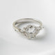 Oval Triple Marquise Accent Stone Moissanite Engagement Ring - Ready To Ship - Moissanite Engagement Rings