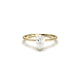 Pear Hidden Halo Moissanite Engagement Ring - Moissanite Engagement Rings