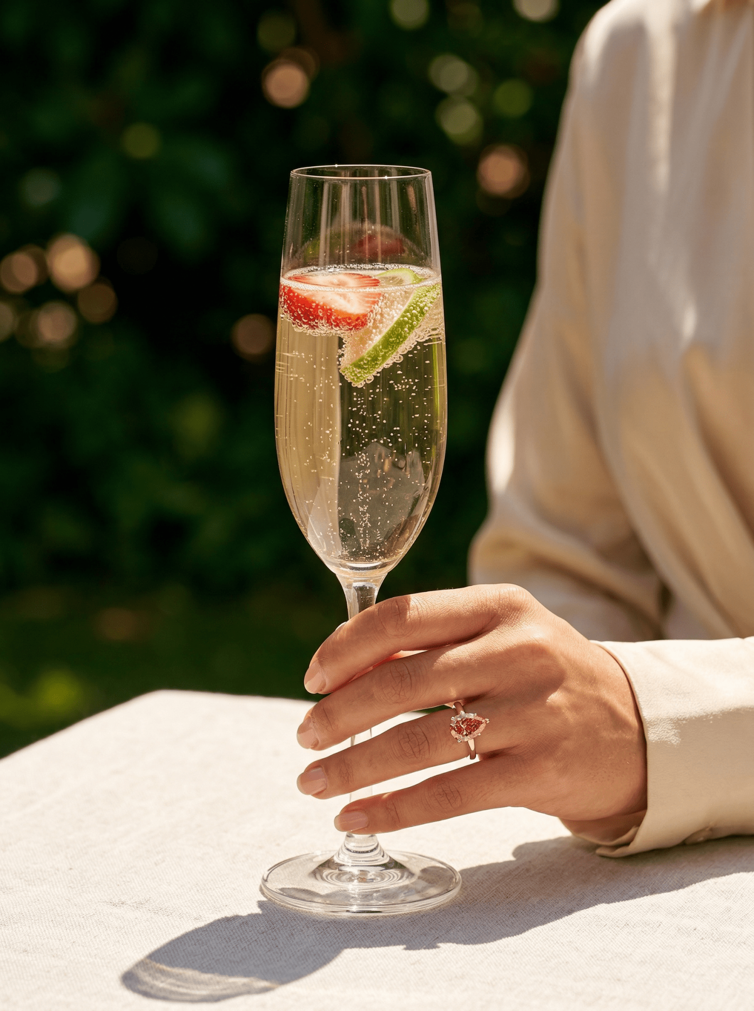 Pear Pink Solitaire Diamond Engagement Ring - Moissanite Engagement Rings