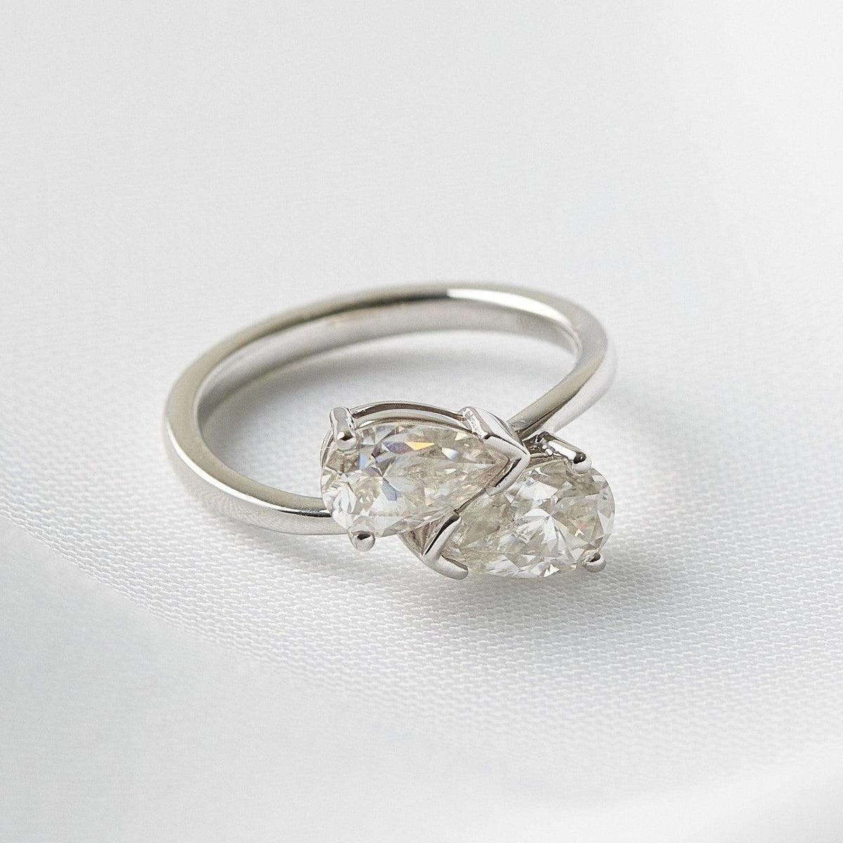 Pear Two-Stone Engagement Ring - Guthrie Jewellery