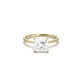 Princess Hidden Halo Diamond Engagement Ring