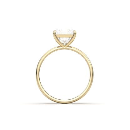 Princess Solitaire Diamond Engagement Ring - Moissanite Engagement Rings