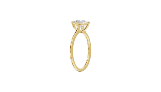 Oval Cathedral - Moissanite Engagement Rings