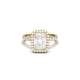 Radiant Halo Full Pavé Diamond Engagement Ring - Moissanite Engagement Rings