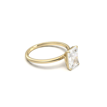 Radiant Solitaire Diamond Engagement Ring - Moissanite Engagement Rings