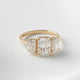Radiant Trilogy Diamond Engagement Ring - Moissanite Engagement Rings