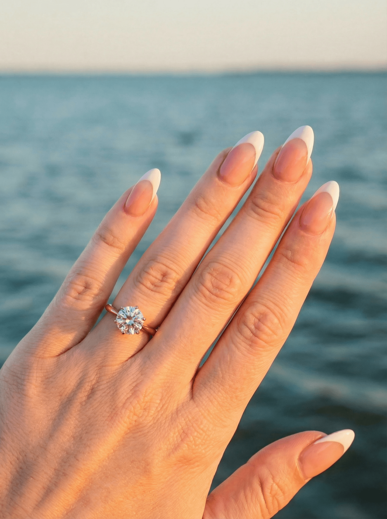 Round Solitaire Diamond Engagement Ring - Moissanite Engagement Rings